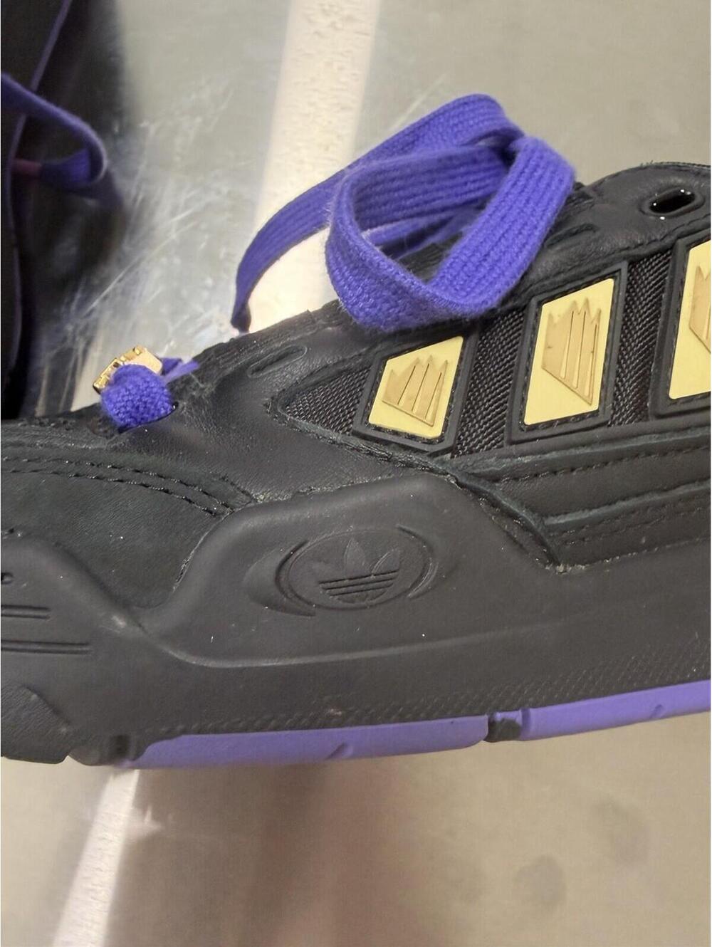 adidas x Yu-Gi-Oh! Men’s Low Top Lace-Up Sneakers Black Purple - Picture 11 of 13